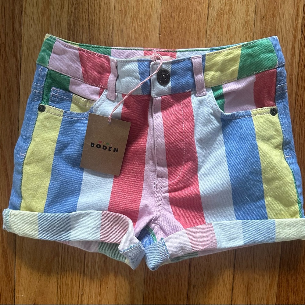 Boden Pink and Blue Shorts Vibrant Summer Essential